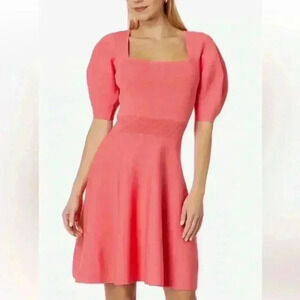 NWT TED BAKER LONDON HAVLIY PUFF SLEEVE SKATER DRESS